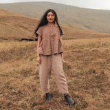 Juniper Women's Blouse - Linen - Cedarwood