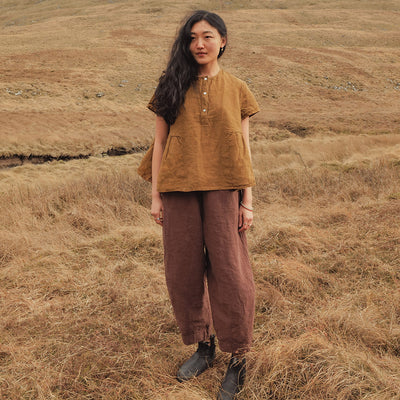 Hawthorn II Women's Trousers - Linen - Squirrel