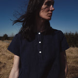 Juniper Women's Blouse - Linen - Midnight