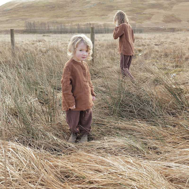 Linden Baby & Kids Trousers - Linen - Squirrel