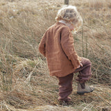 Larch Baby & Kids Shirt - Linen - Auburn