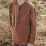 Larch Baby & Kids Shirt - Linen - Auburn