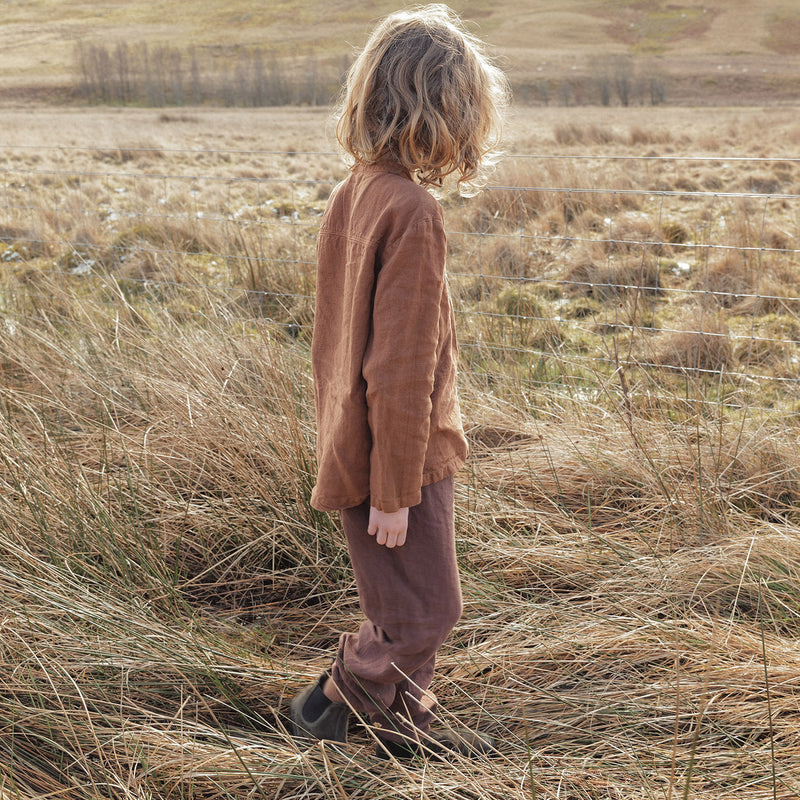 Linden Baby & Kids Trousers - Linen - Squirrel