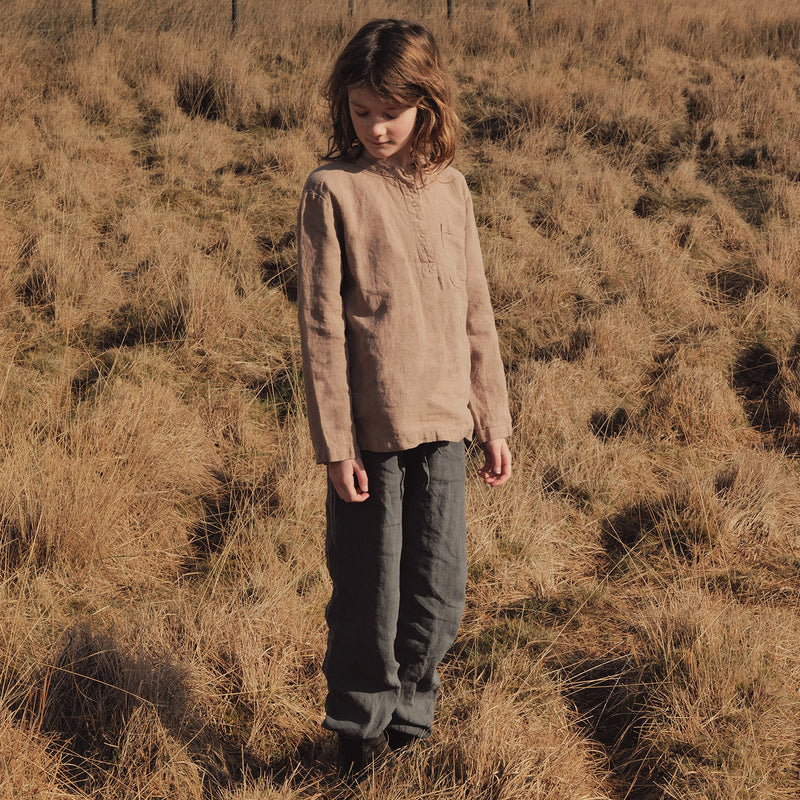Linden Baby & Kids Trousers - Linen - Storm