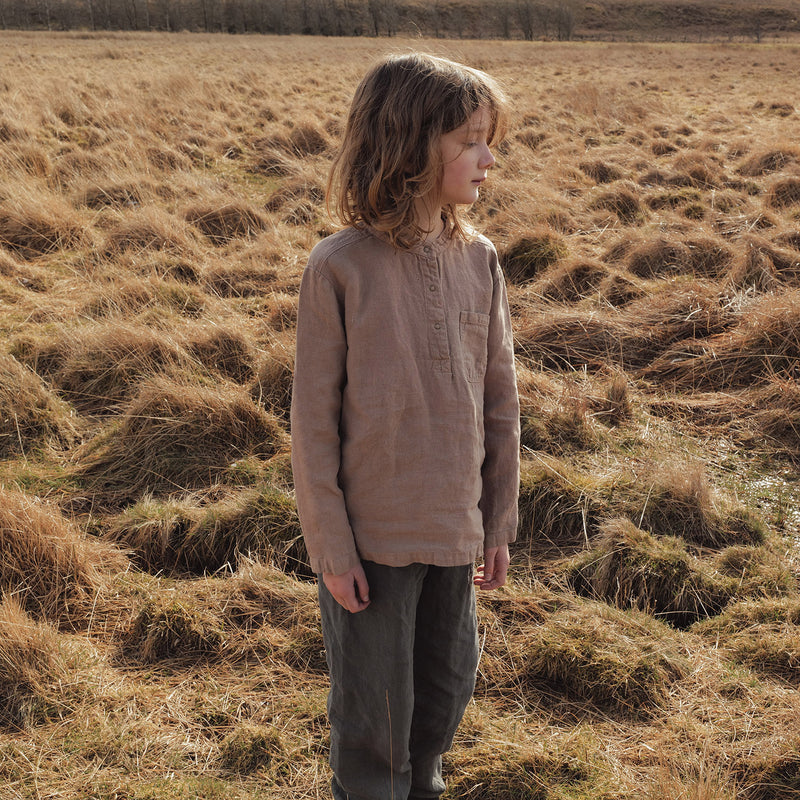 Larch Baby & Kids Shirt - Linen - Sand