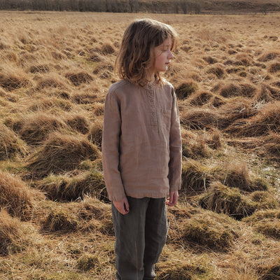 Larch Baby & Kids Shirt - Linen - Sand