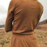 Lark Women's Top - Cotton Pointelle - Copper