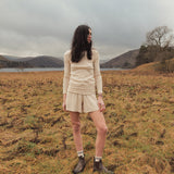 Lapwing Women's Shorts - Cotton Pointelle - Shell