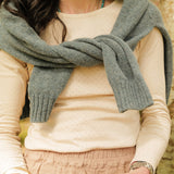 Lark Women's Top - Cotton Pointelle - Shell