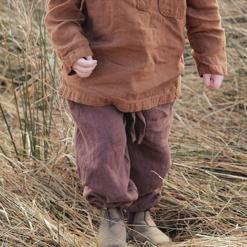 Linden Baby & Kids Trousers - Linen - Squirrel