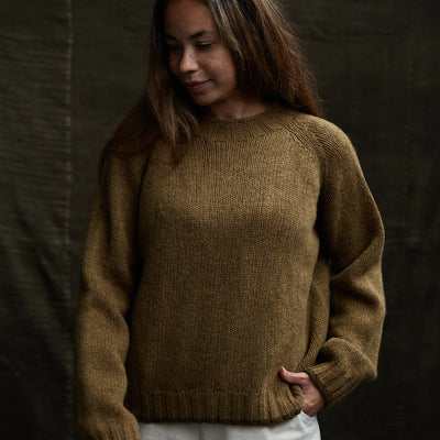 Loam Adults Sweater - Lambswool - Asparagus