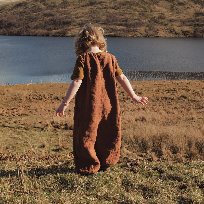 Maple Baby & Kids Jumpsuit - Linen - Auburn