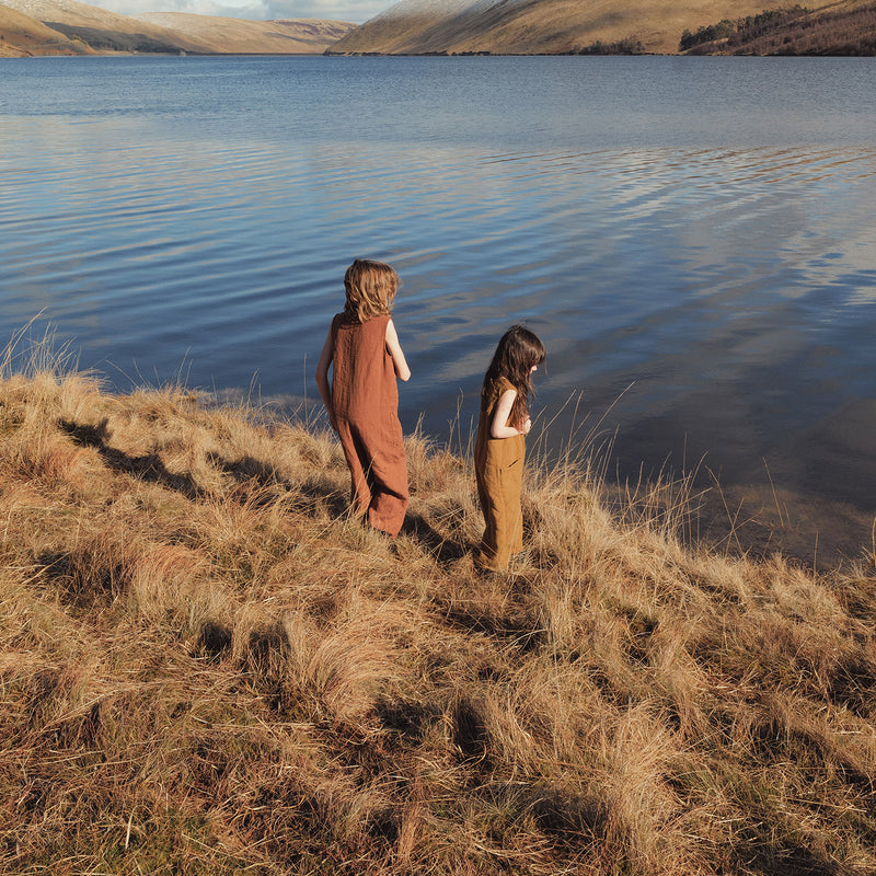 Maple Baby & Kids Jumpsuit - Linen - Auburn