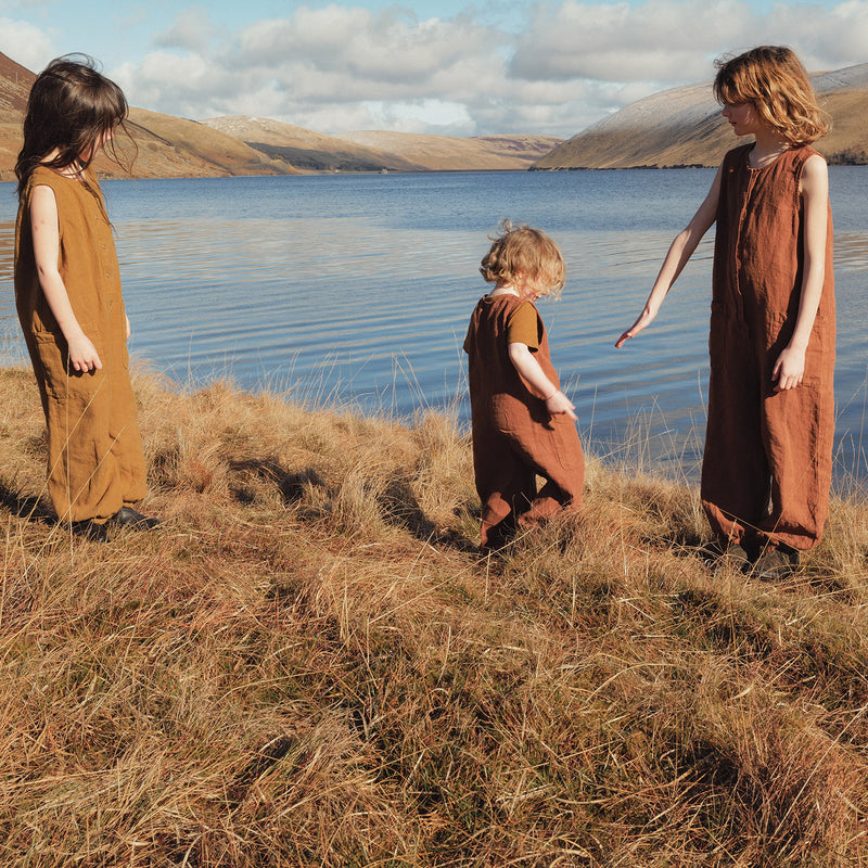 Maple Baby & Kids Jumpsuit - Linen - Auburn