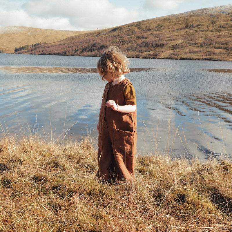 Maple Baby & Kids Jumpsuit - Linen - Auburn