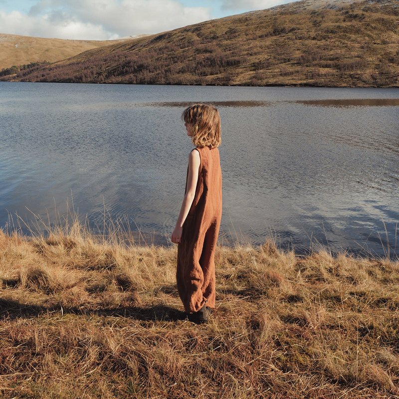 Maple Baby & Kids Jumpsuit - Linen - Auburn