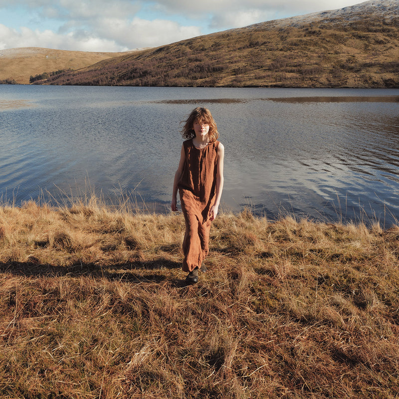 Maple Baby & Kids Jumpsuit - Linen - Auburn