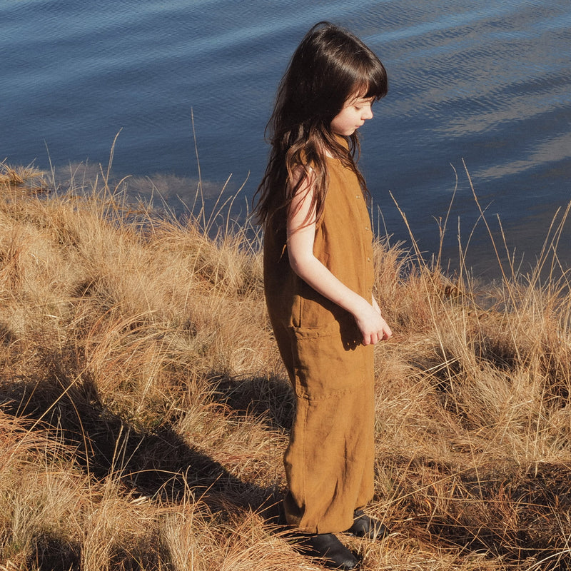 Maple Baby & Kids Jumpsuit - Linen - Copper