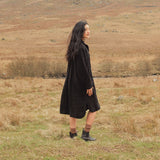 Oak Women's Dress - Linen - Black