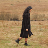 Oak Women's Dress - Linen - Black