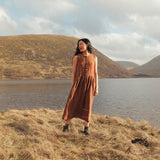 Orchard Women's Dress - Linen - Auburn