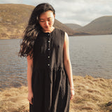 Orchard Women's Dress - Linen - Black