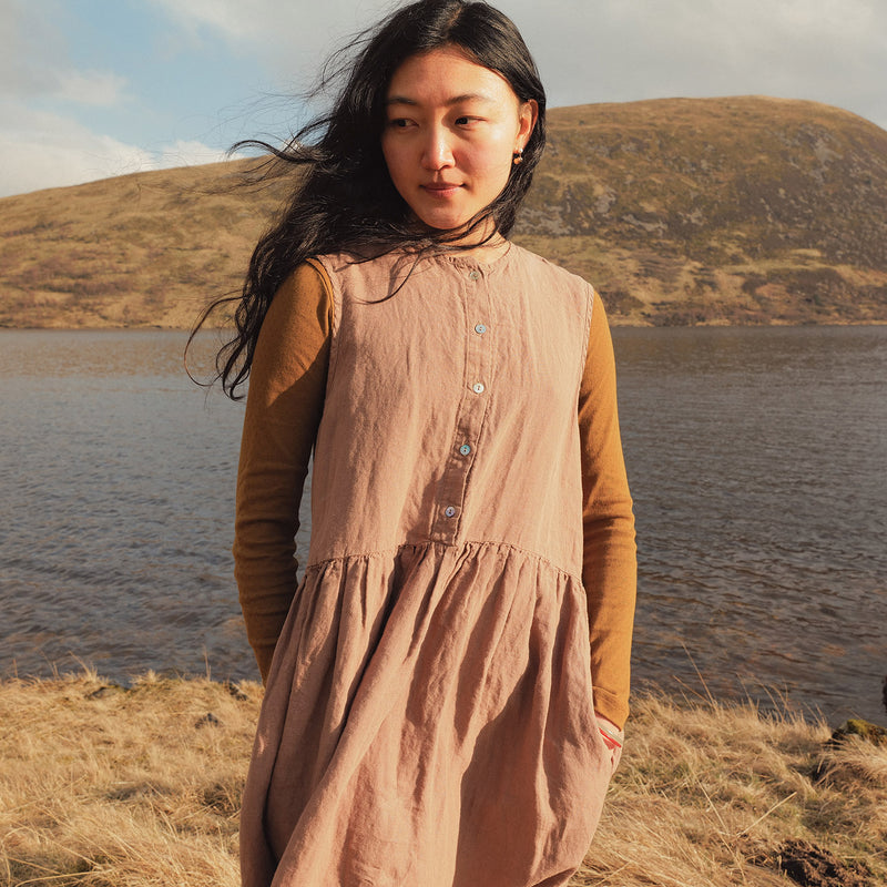 Orchard Women's Dress - Linen - Cedarwood