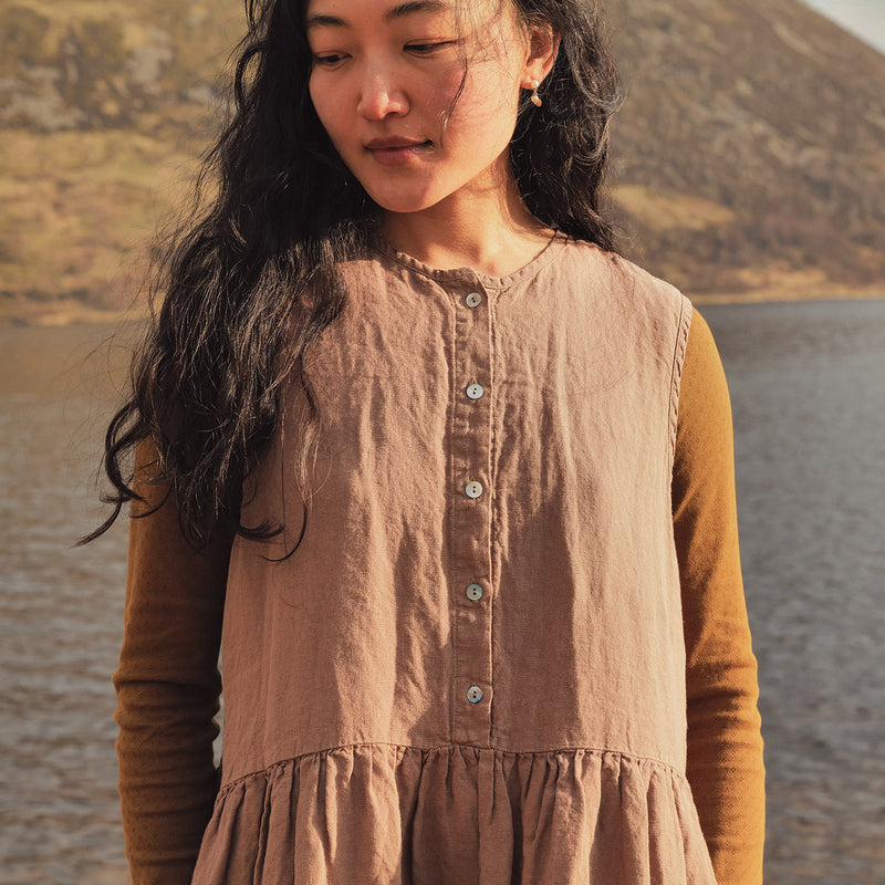 Orchard Women's Dress - Linen - Cedarwood