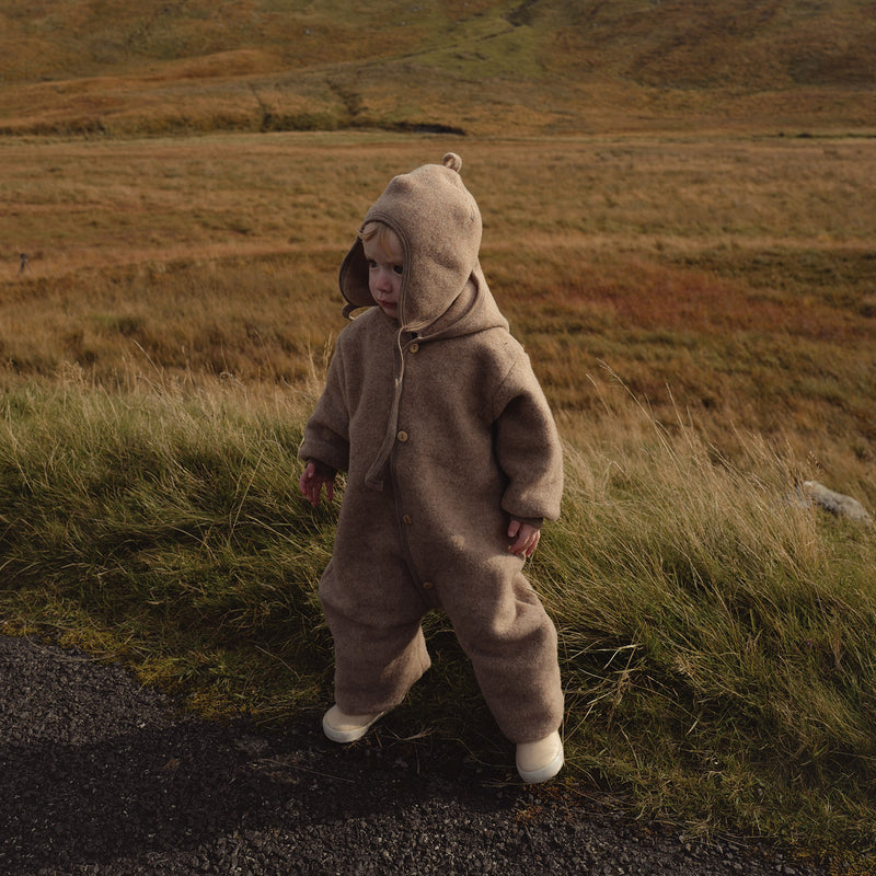 Pipit Baby & Kids Suit - Merino Wool Fleece - Driftwood