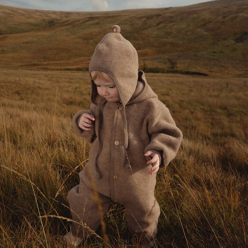 Pipit Baby & Kids Suit - Merino Wool Fleece - Driftwood