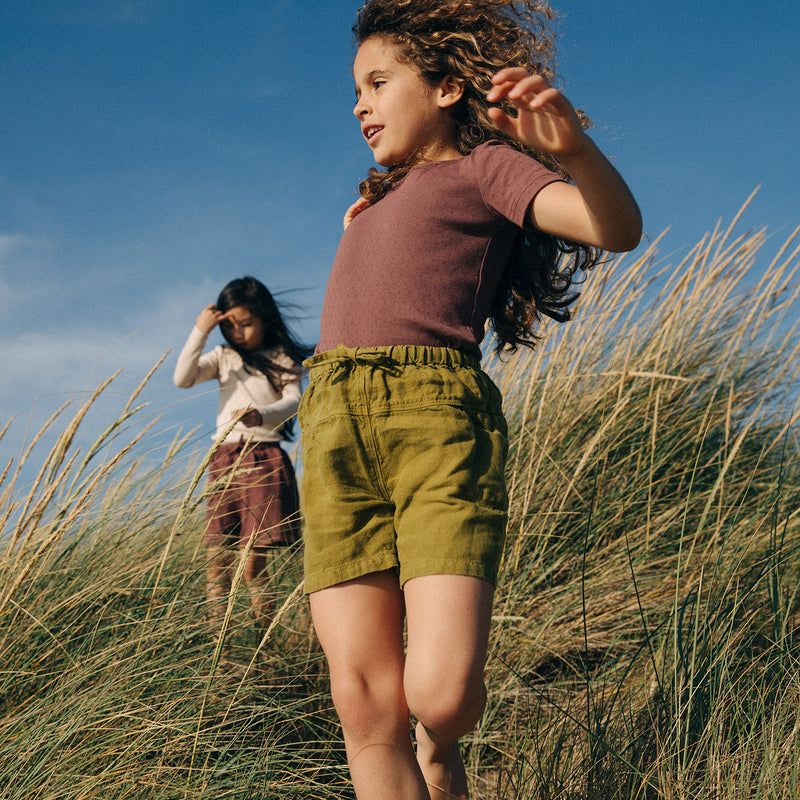 Rowan Shorts - Linen - Olive