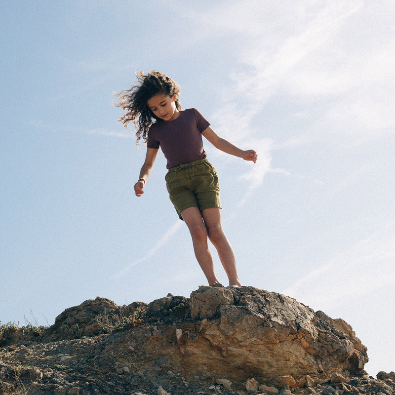 Rowan Shorts - Linen - Olive