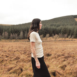 Smew Women's Top - Cotton Pointelle - Shell