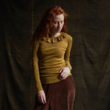 Wren Womens Top - Merino Wool & Silk - Pistachio