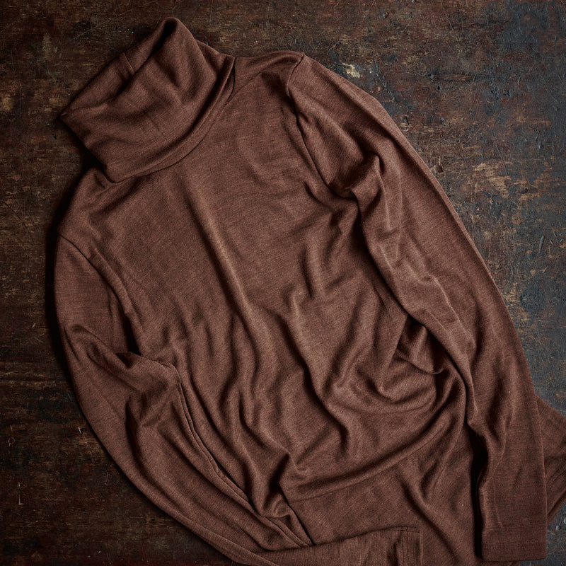 Auk Women’s Top - Merino Wool & Silk - Squirrel