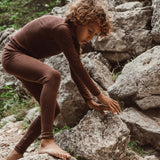 Lark Top & Finch Leggings Set - Merino Wool & Silk - Squirrel