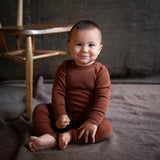 Egret Baby Body - Merino Wool - Cinnamon