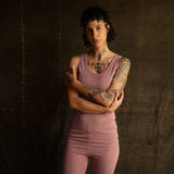 Swift Womens Top - Merino Wool & Silk - Orchid