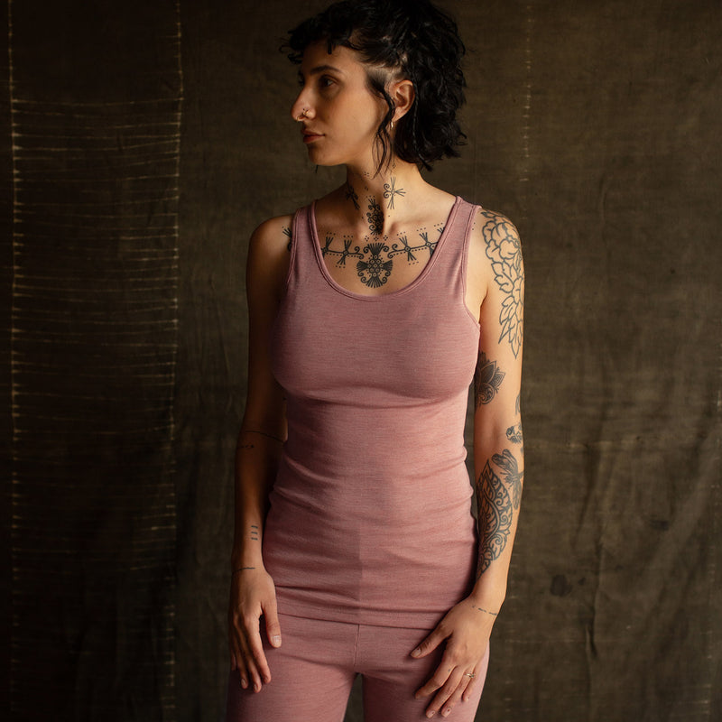 Swift Womens Top - Merino Wool & Silk - Orchid