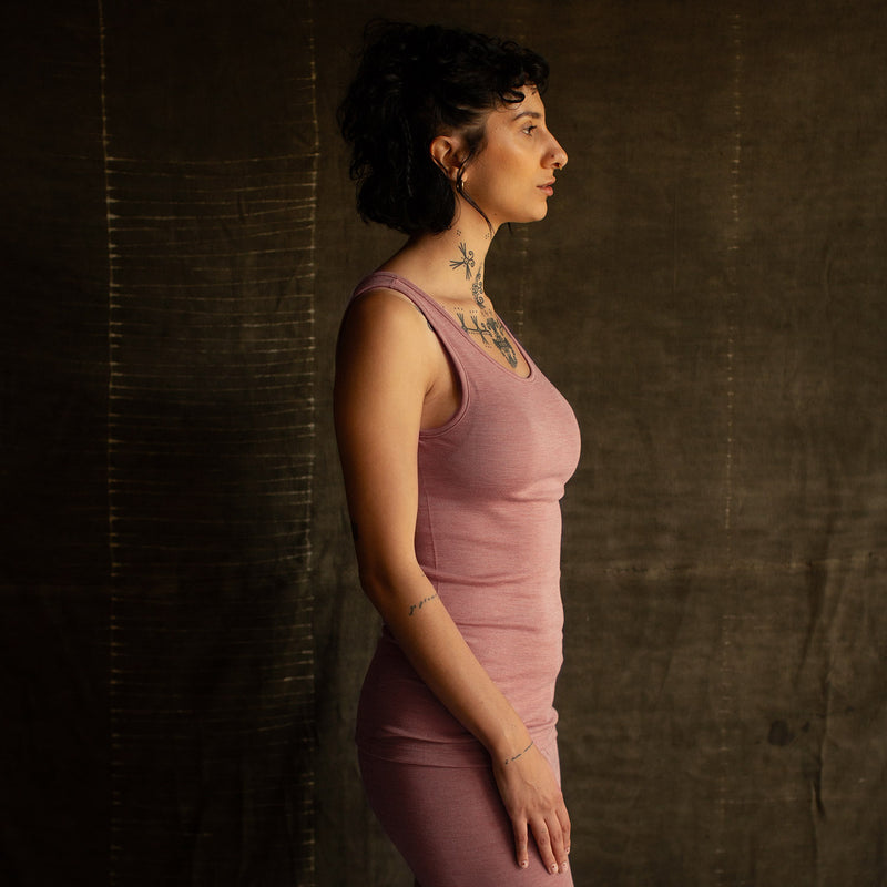 Swift Womens Top - Merino Wool & Silk - Orchid