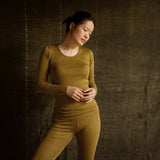 Lark Women's Top - Merino Wool & Silk - Pistachio