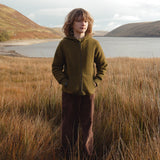 Hawk Kids Jacket - Merino Wool Fleece - Seaweed
