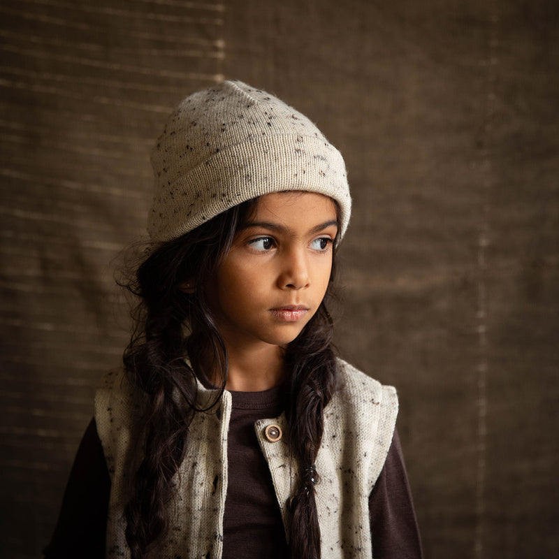 Galah Baby & Kids Hat - Merino Wool Speckle - Quail