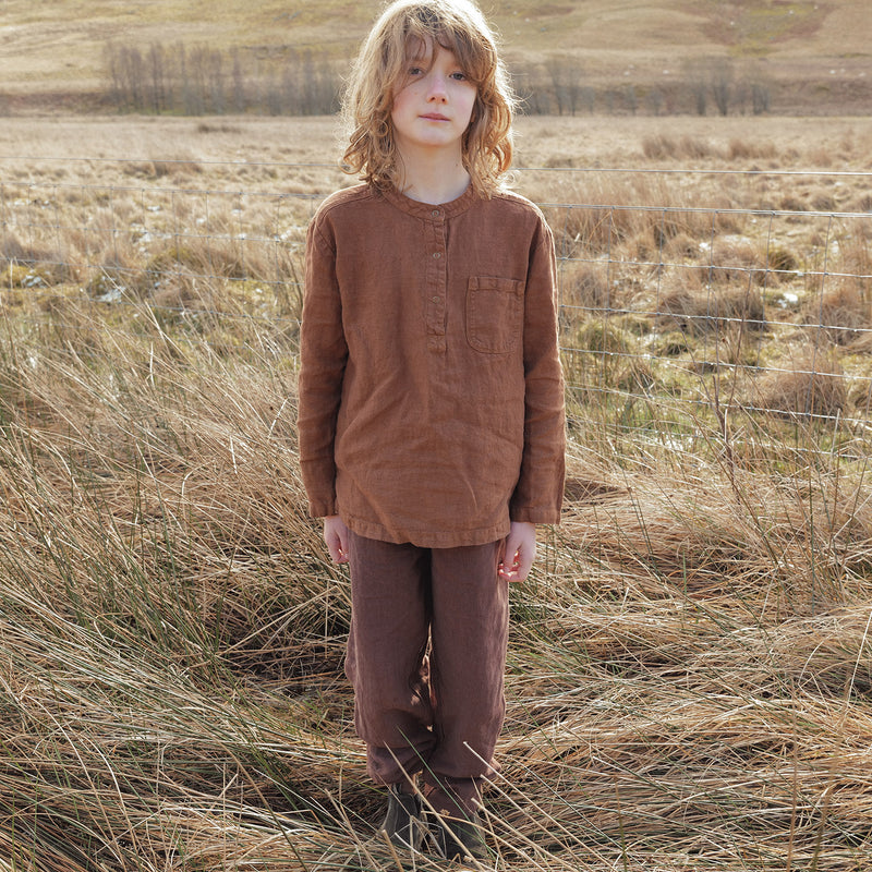 Linden Baby & Kids Trousers - Linen - Squirrel