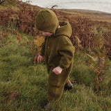 Pipit Baby Suit - Merino Wool Fleece - Seaweed