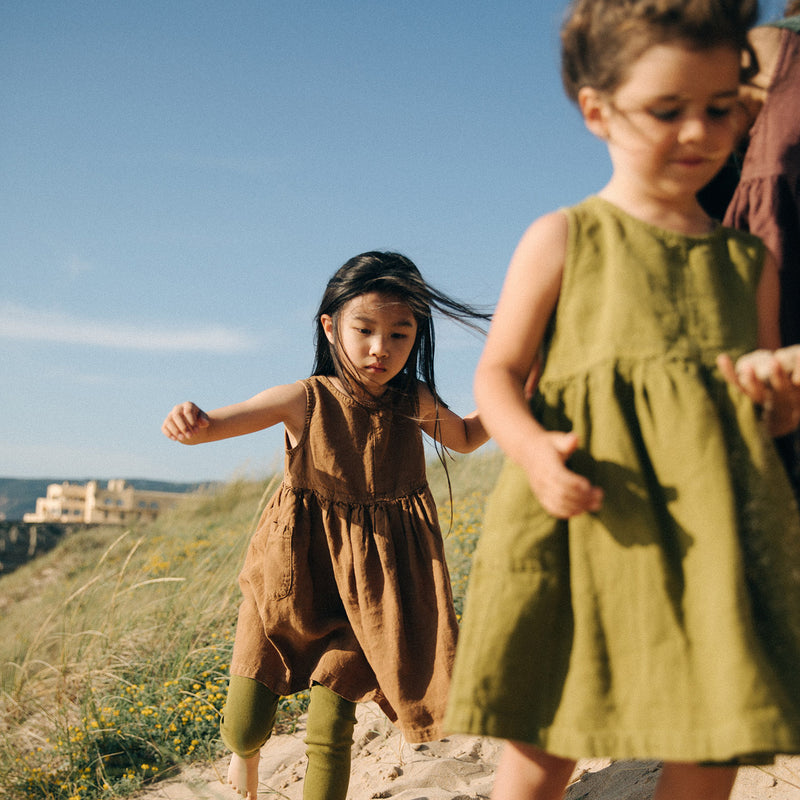 Aspen Dress - Linen - Olive