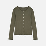 Women's Cotton Edie Cardigan - Olive