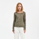 Women's Cotton Edie Cardigan - Olive