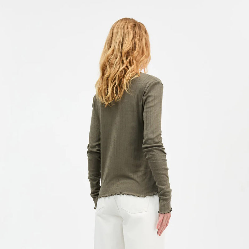 Women's Cotton Edie Cardigan - Olive