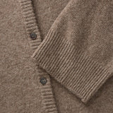 Women's Merino Wool Senna Cardigan - Brown Melange